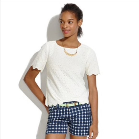 Madewell Pants - Madewell Denim Cutoff Shorts in Graphic Grid